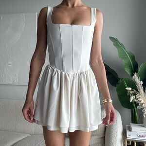 Zara White Corset Dress
